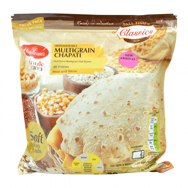Multigrain Chapati Value pack Frozen - 30 pcs - Haldiram's