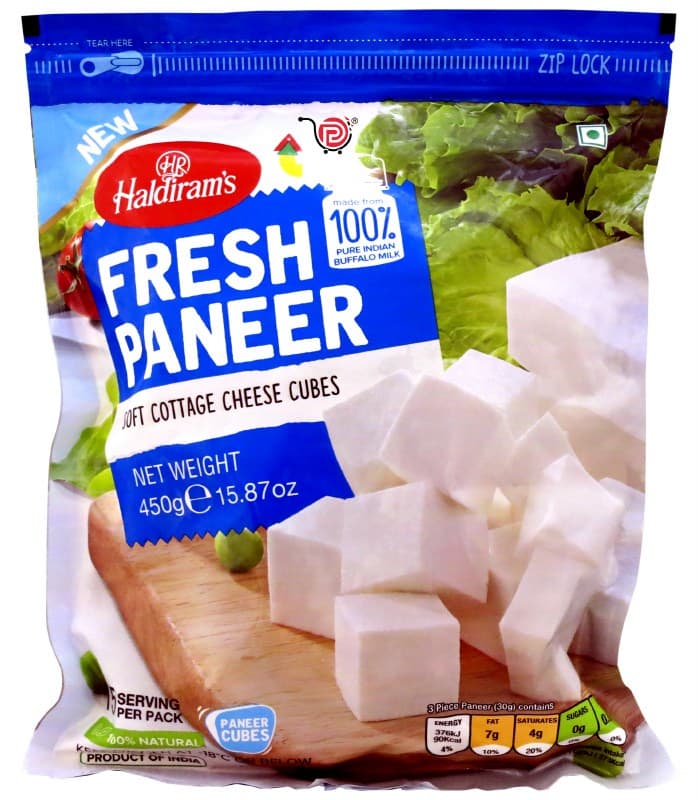 Fresh Paneer Cubes Frozen - 450 g - Haldiram's