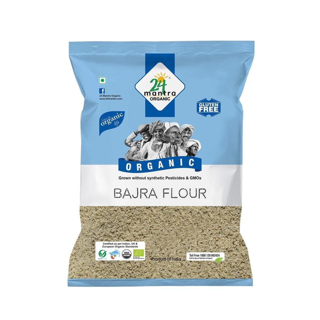 Organic Bajra Flour - 2lb - 24 Mantra
