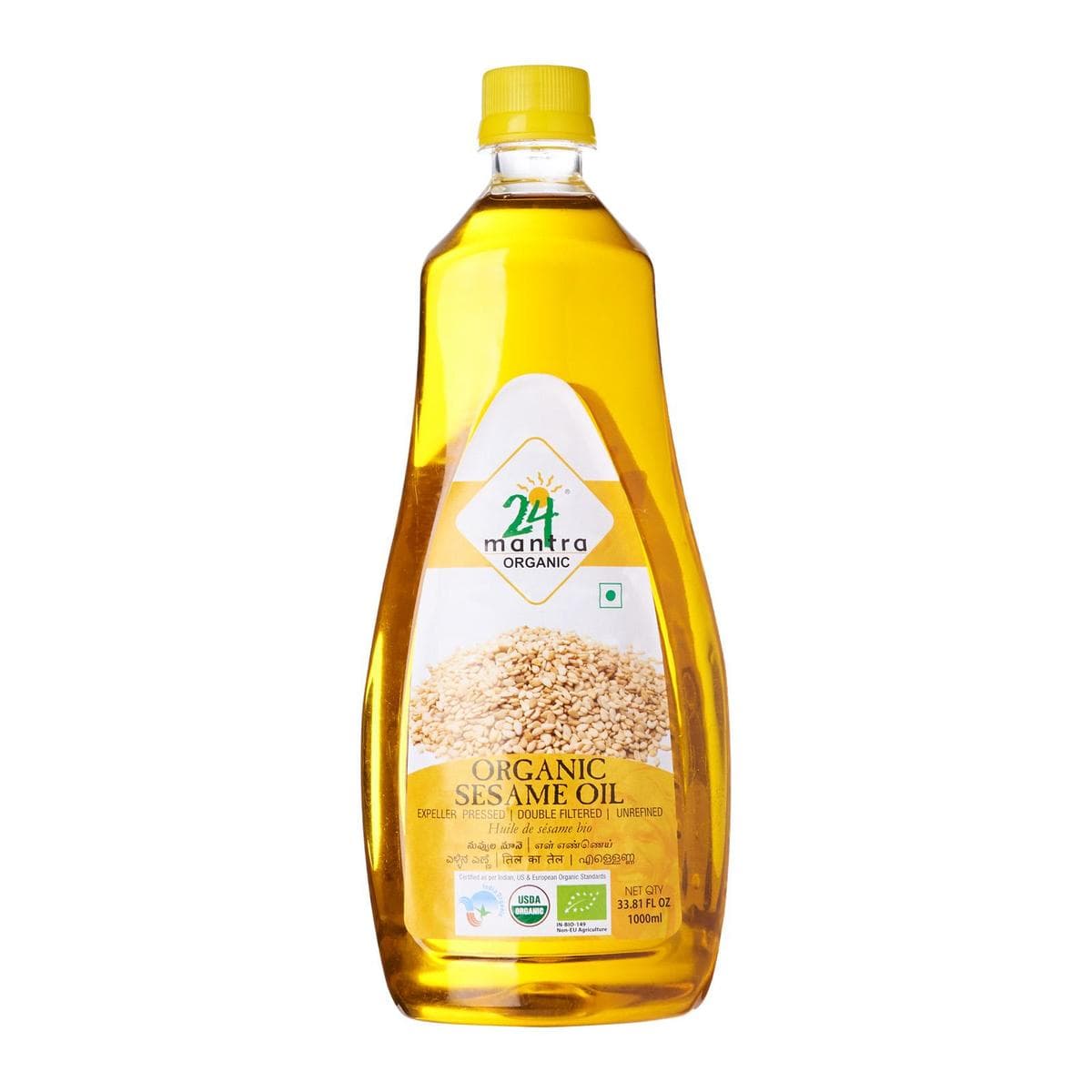 Organic Sesame Oil - 1000 ml - 24 Mantra