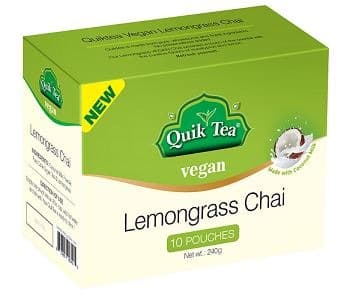 Vegan Lemongrass Chai - 10 Pouches - Quik Tea