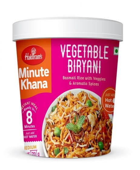 Biryani Vegetable Instant Meal cup- 70 g - Haldiram's