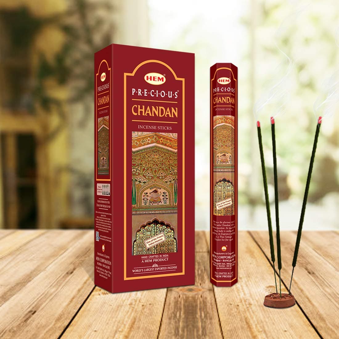Chandan Incense Sticks - 6 pack Of 20 Sticks Each - Hem