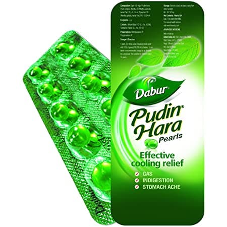 Pudin Hara Pearls - 1 Strip Of 10 Pearls - Dabur