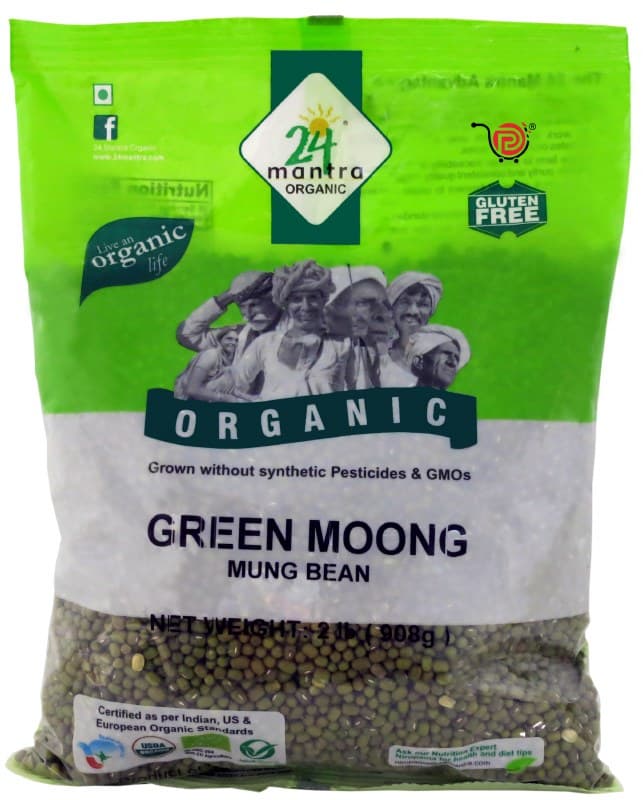 Organic Green Mung Bean - 2 lb - 24 Mantra