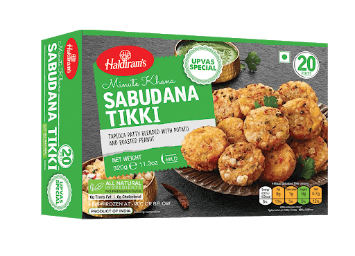 Sabudana Tikki Frozen - 20 pcs - Haldiram's