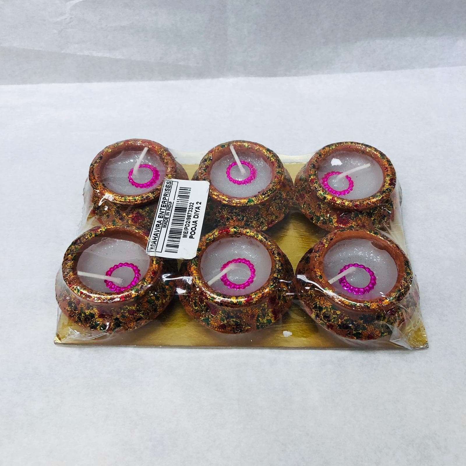 Matki Diya W/ Wax (PD2) - 6 Pcs