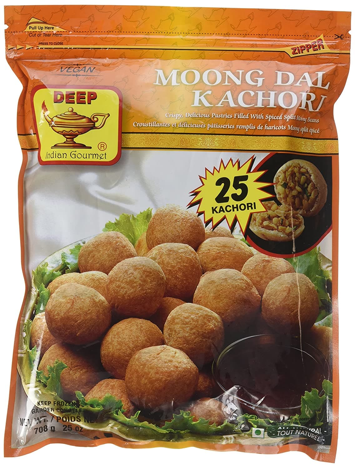 Moong Dal Kachori Frozen - 25 pcs - Deep