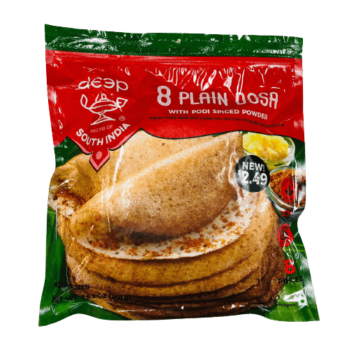 Plain Dosa w/ Podi Spiced Pwd Frozen - 8 pcs/400 g - Deep