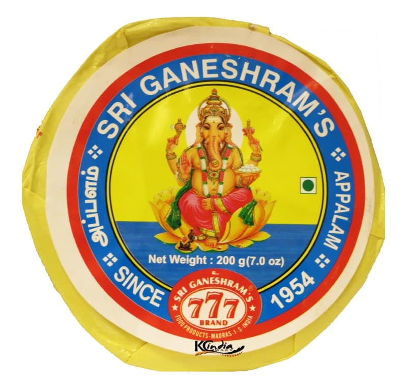 Sri Ganeshram's Appalam - 7 Oz - 777