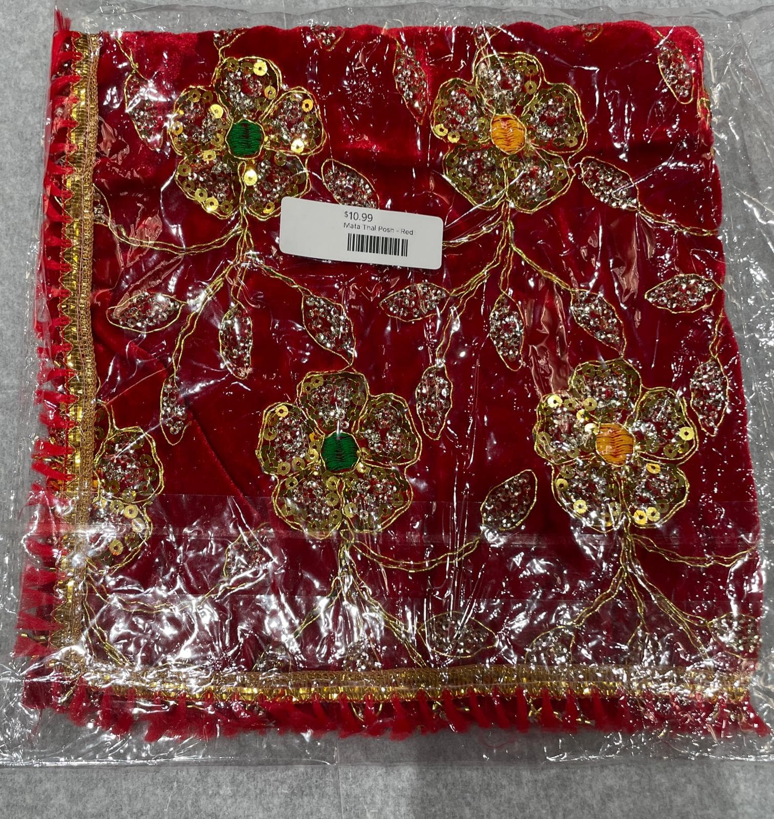 Mata Thal Posh - Red