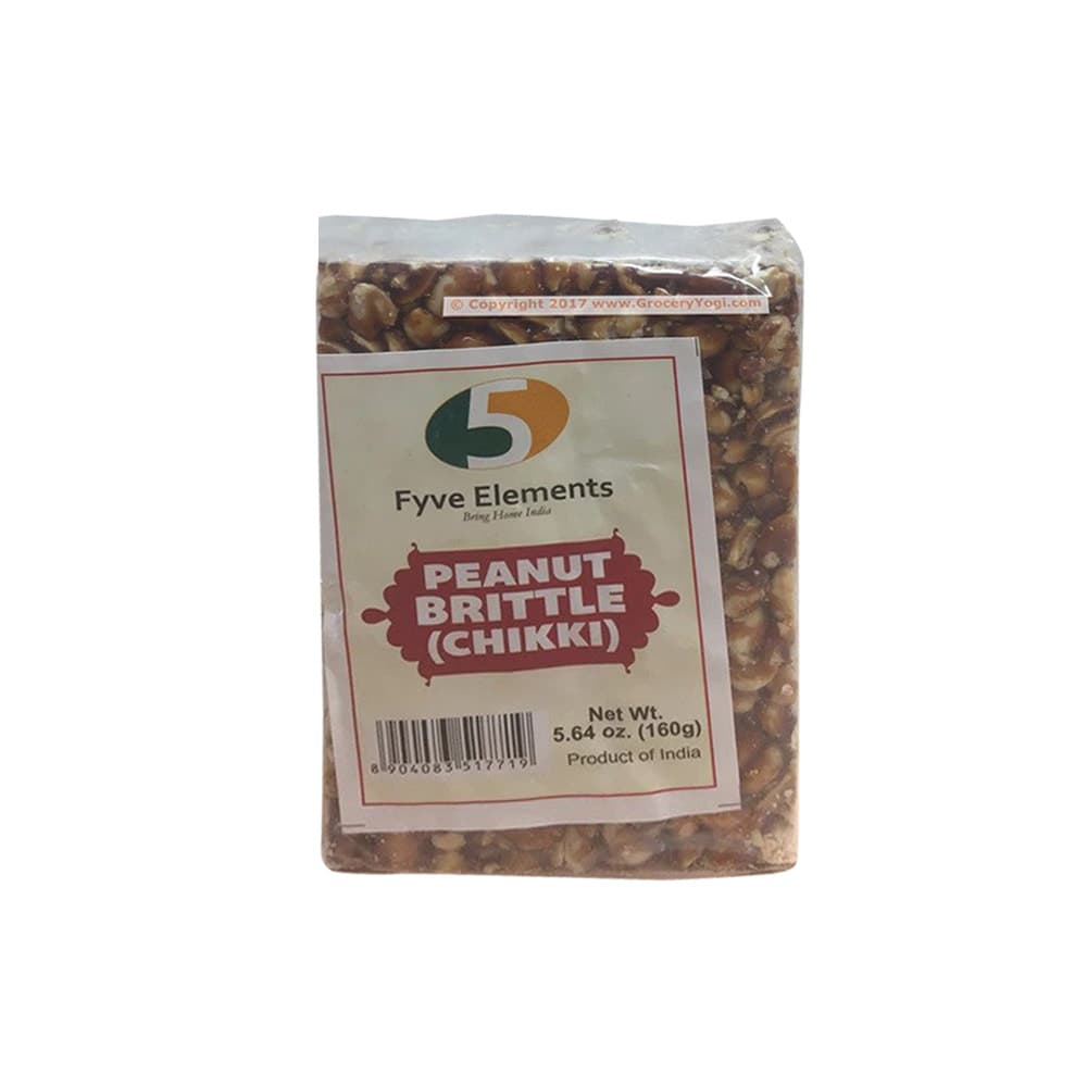 Peanut Brittle Chikki - 5.6 oz - Fyve Elements