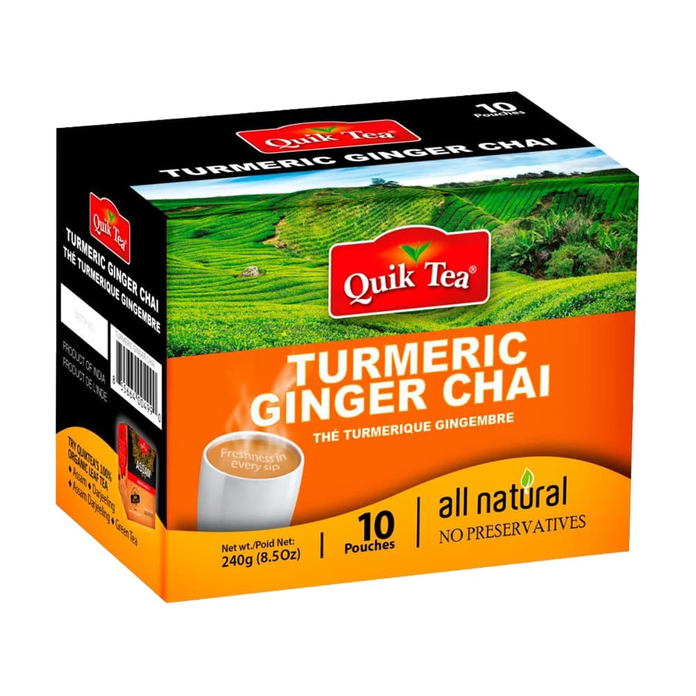 Turmeric Ginger Chai - 10 bags - Quik Tea