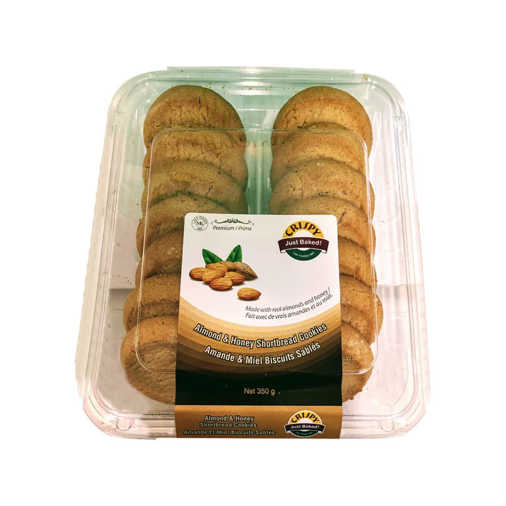 Almond & Honey Shortbread Cookies - 350 g - Crispy