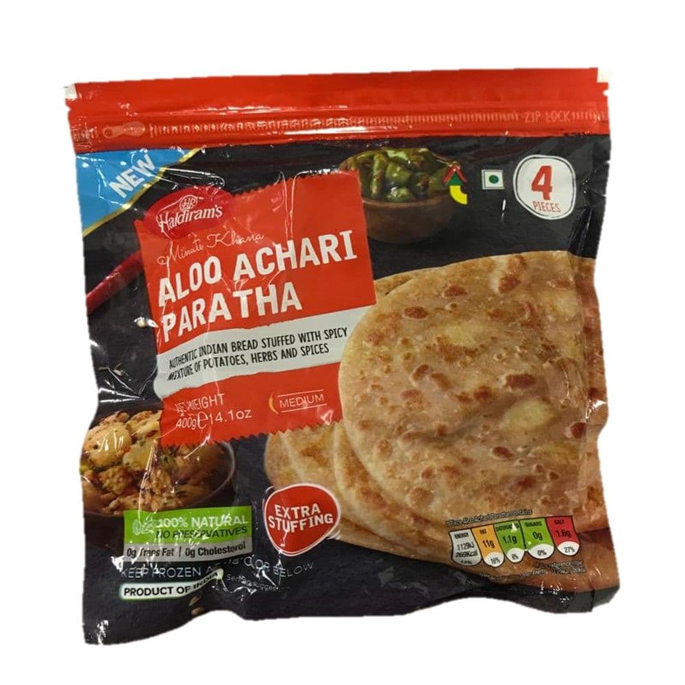 Aloo Achari Paratha Frozen - 4 pcs - Haldiram's