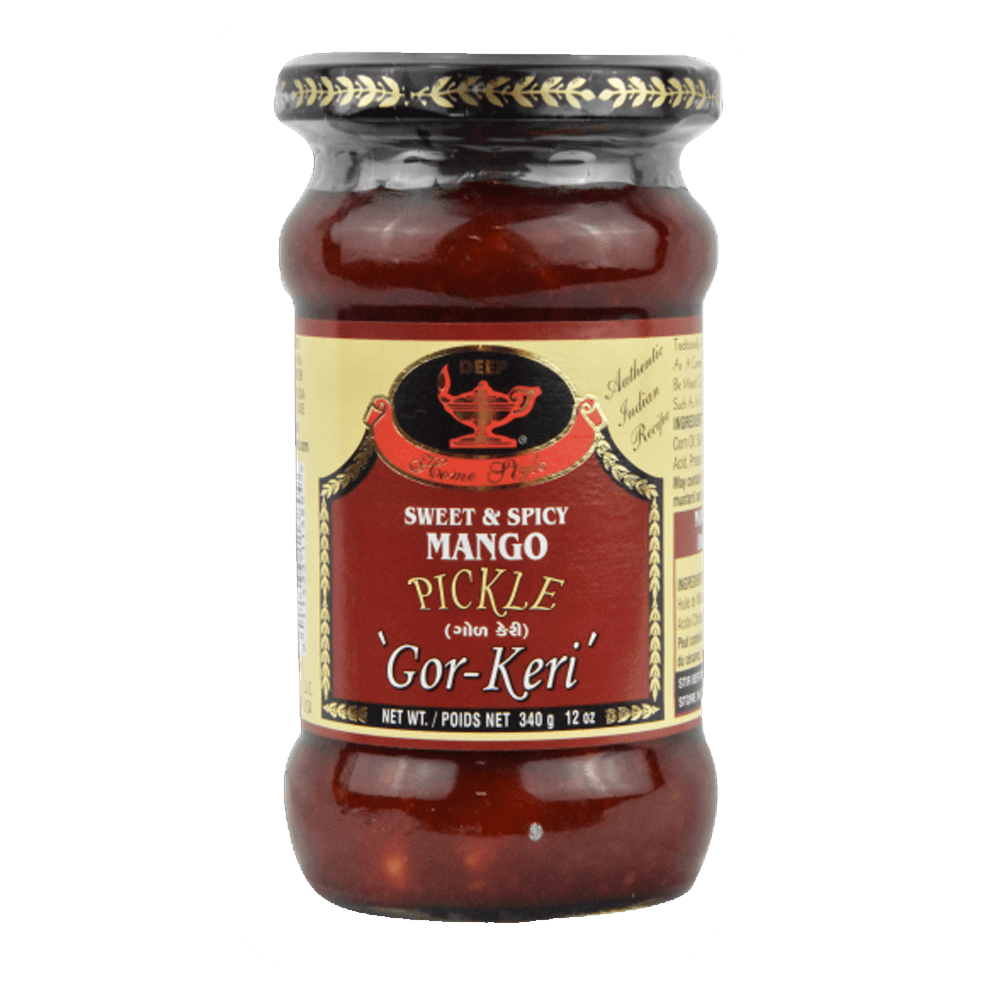 Sweet & Spicy Mango Pickle (Gor-Keri) - 12 oz - Deep
