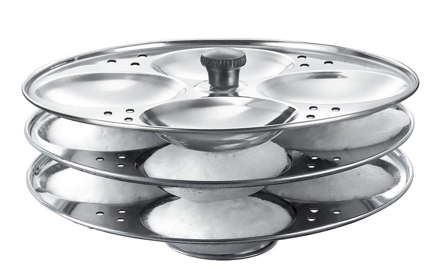 Stainless Steel Idli Stand - 3 pl/12 idli - Super Shyne