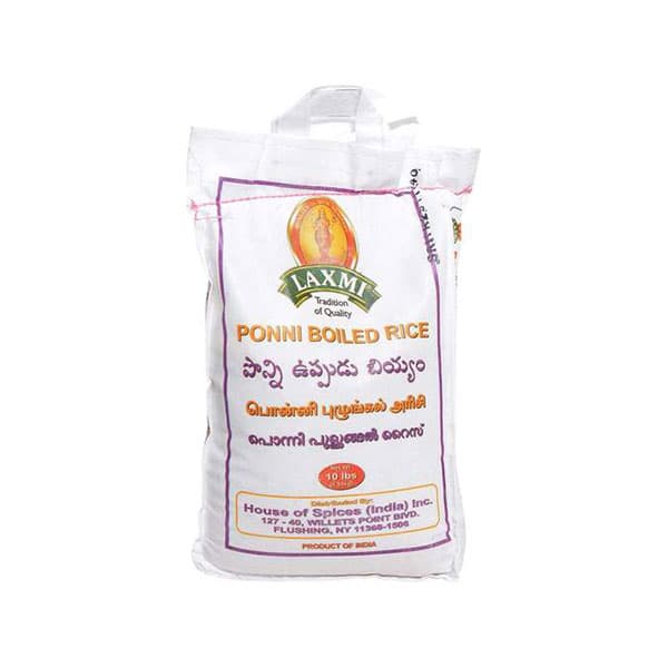 Ponni Boiled Rice - 10 lb - Laxmi
