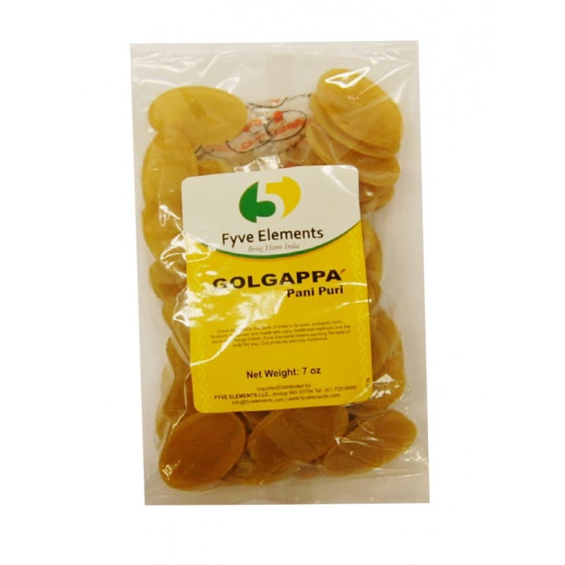Golgappa Pani Puri (Ready To Fry) - 7 oz - Fyve Elements