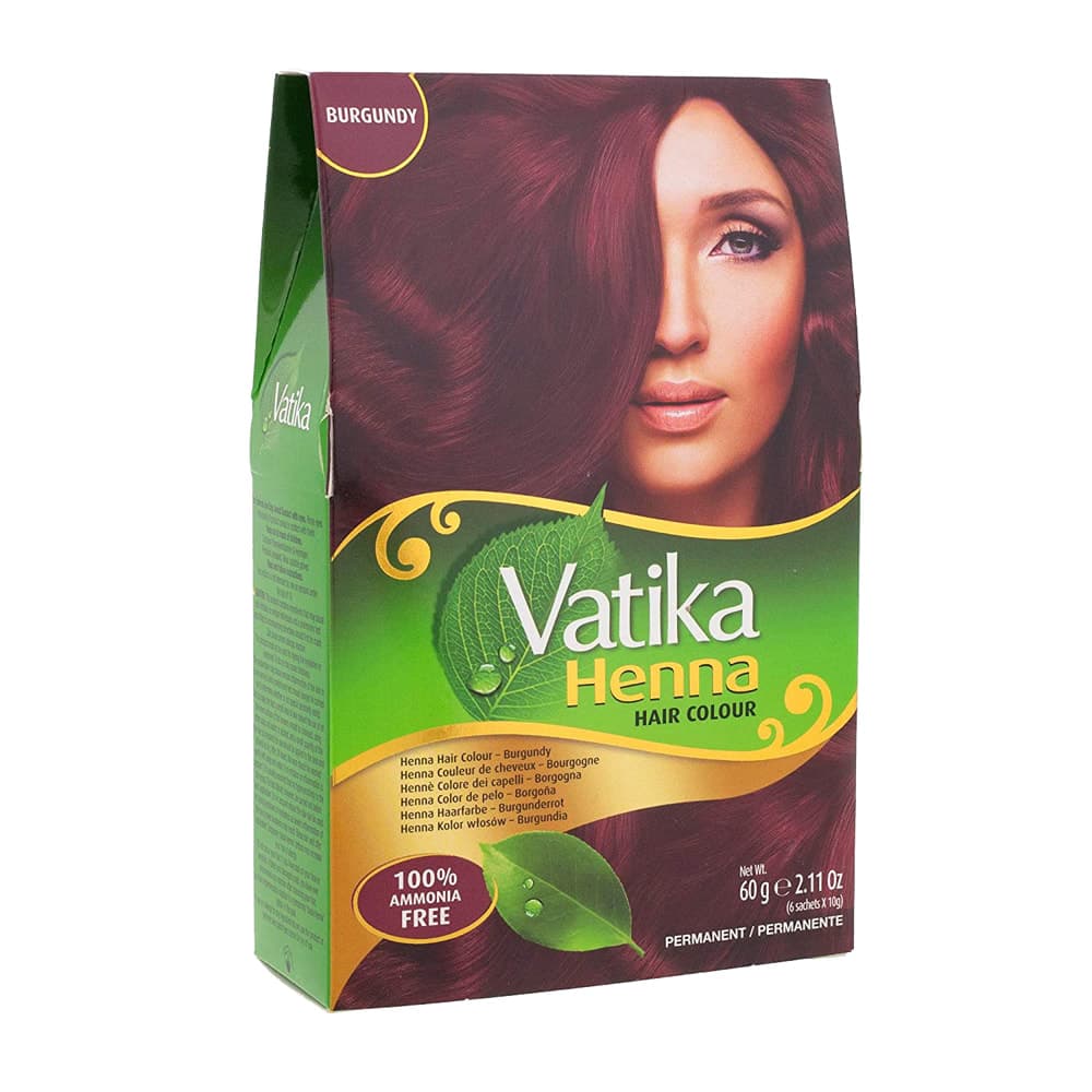 Burgundy Henna Hair Colour - 60 g - Vatika