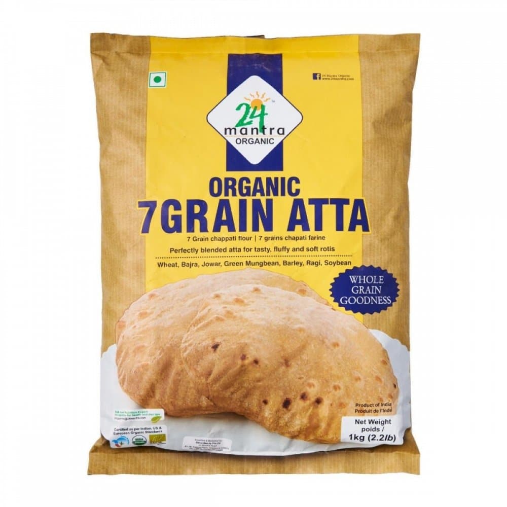 Organic 7 Grain Atta - 1 kg - 24 Mantra