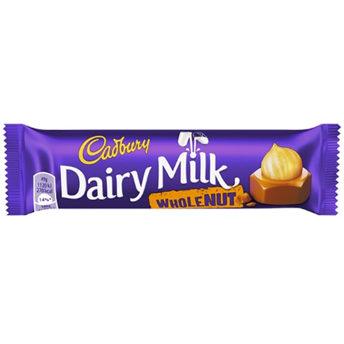 Dairy Milk Whole Nut - 45 g - Cadbury