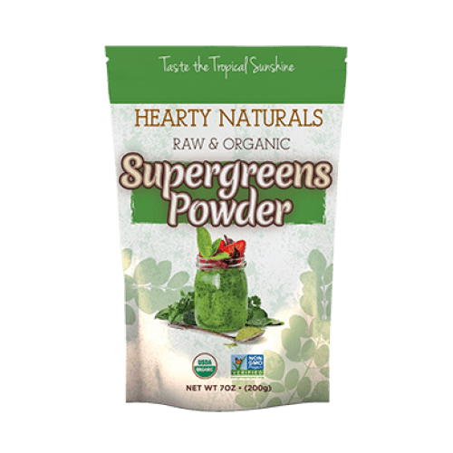 Raw & Organic Supergreens Powder - 7 oz - Hearty Naturals