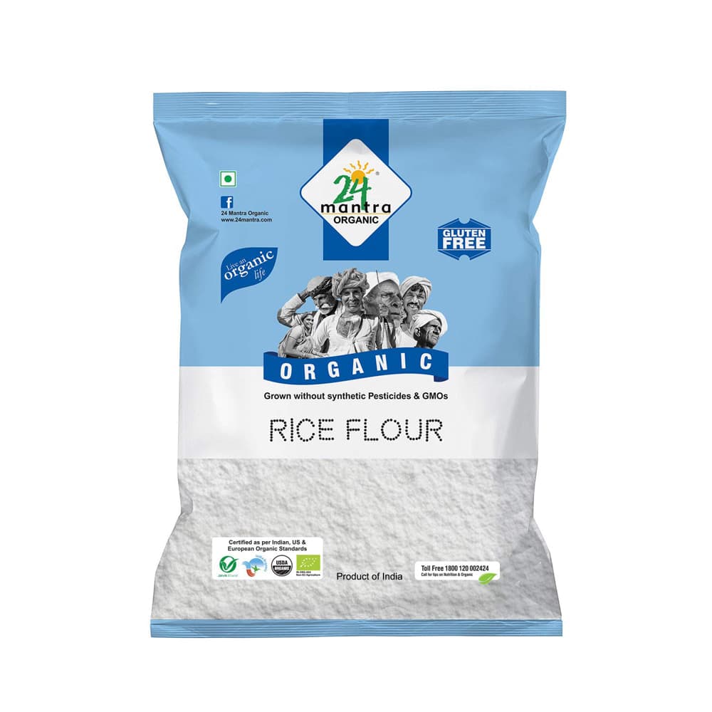 Organic Rice Flour - 4 lb - 24 Mantra