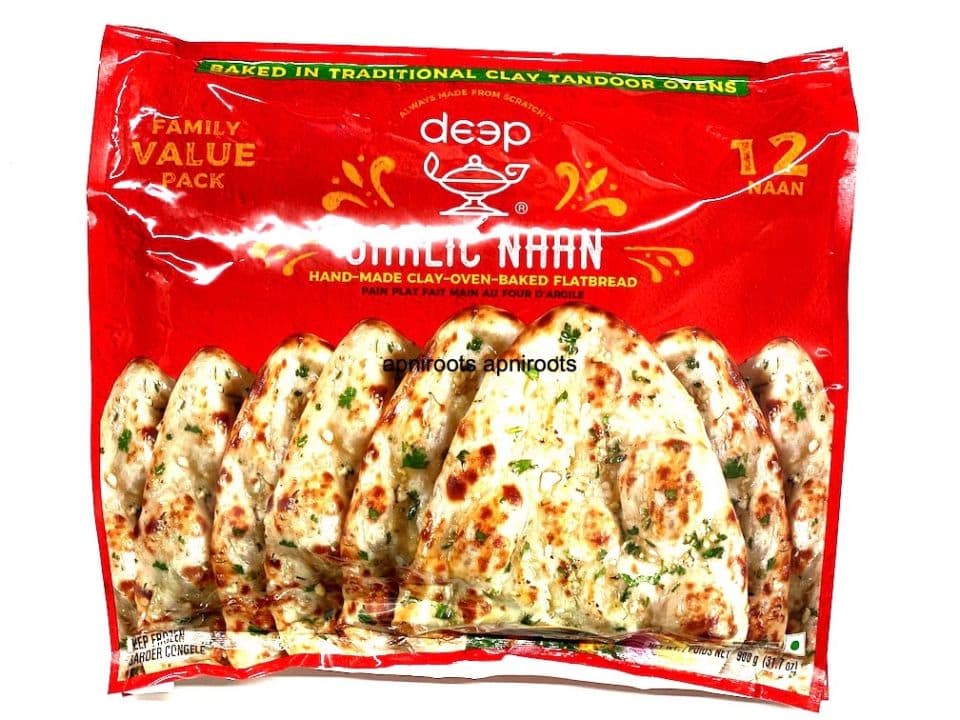 Tandoori Garlic Naan Vaue Pack Frozen - 12 pcs - Deep