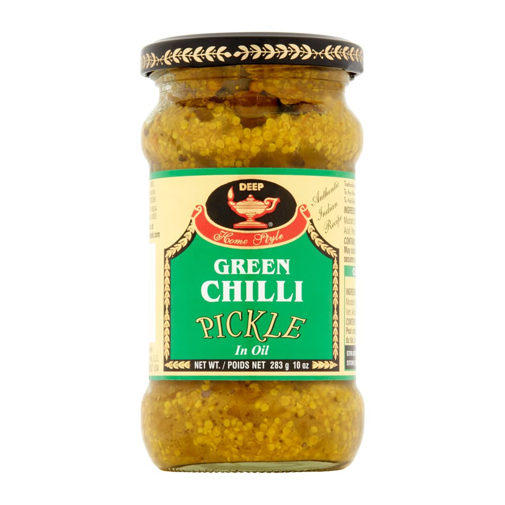 Green Chilli Pickle - 10 oz - Deep