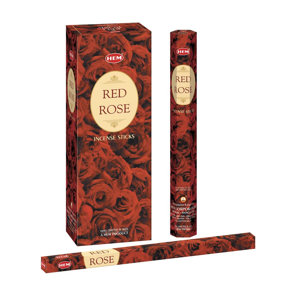 Rose Incense Jumbo pack - 6 packs/120 sticks - Hem