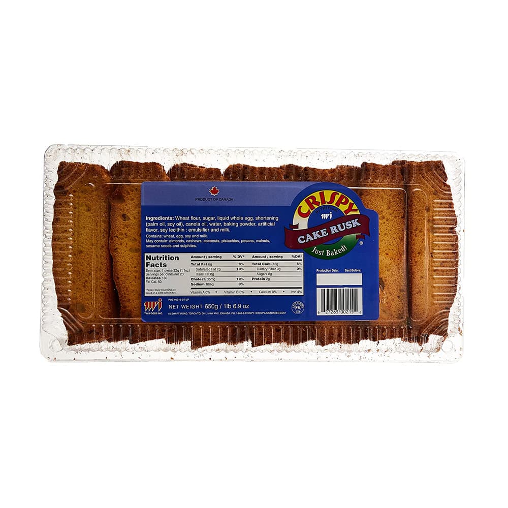 Cake Rusk Reg. - 550 g - Crispy
