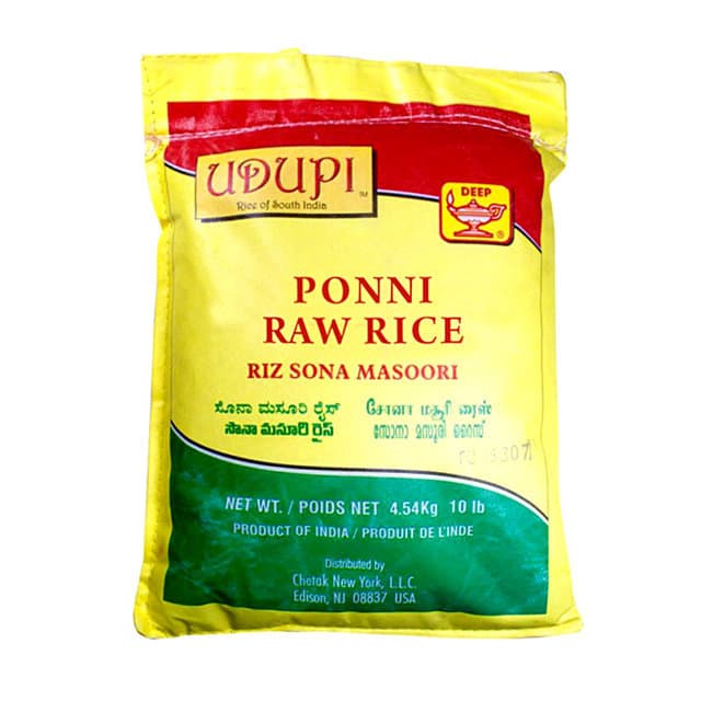 Ponni Raw Rice - 20 lb - Udupi