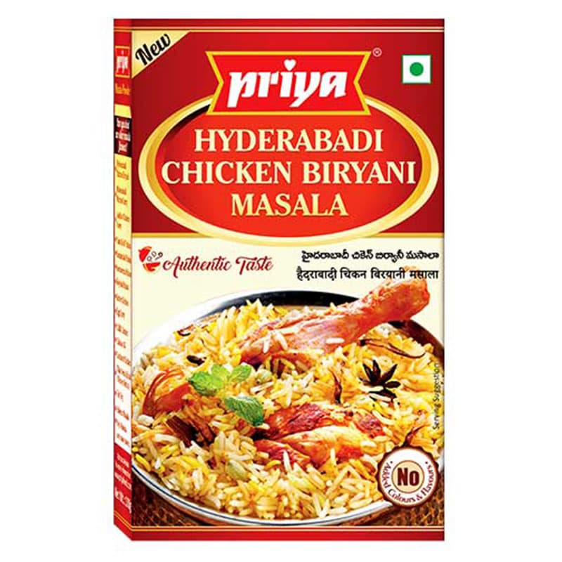 Hyderabadi Chicken Biryani Masala - 50 g - Priya