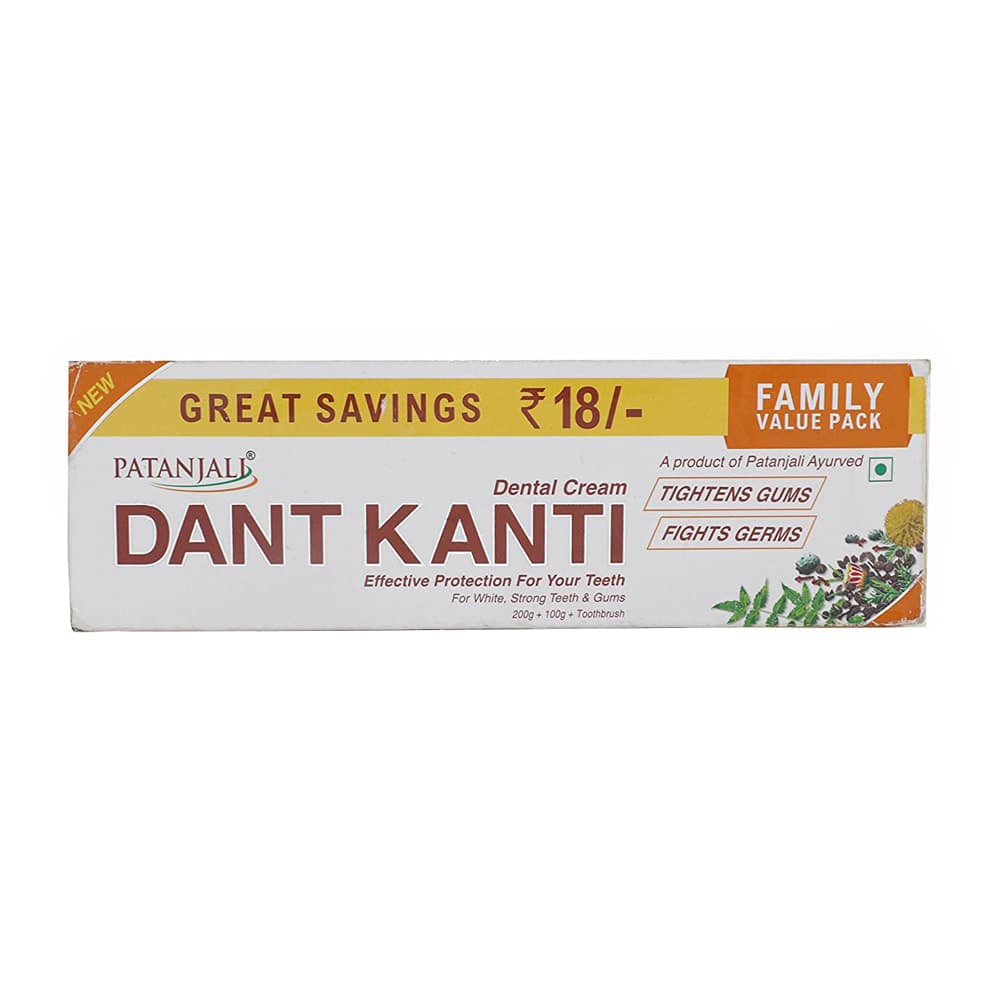 Natural Dant Kanti Toothpaste - 200 g - Patanjali