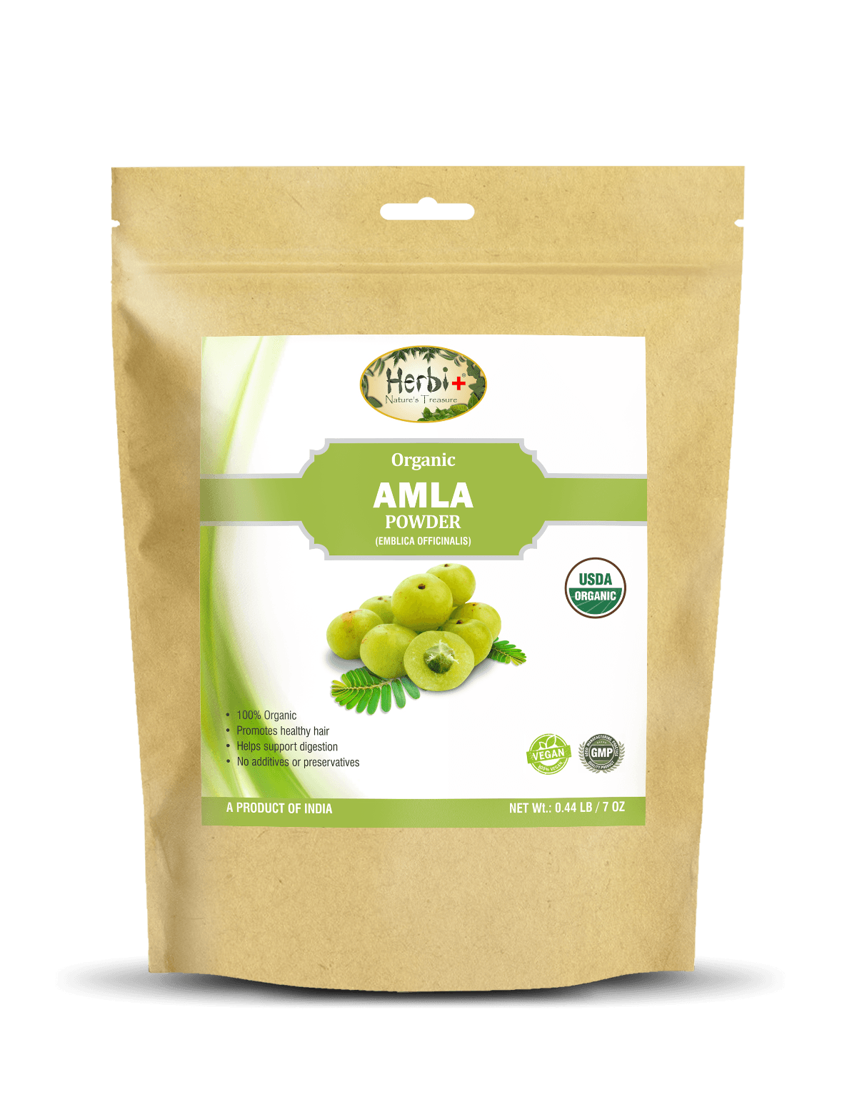 Organic Amla Powder - 7 oz - Herbi +