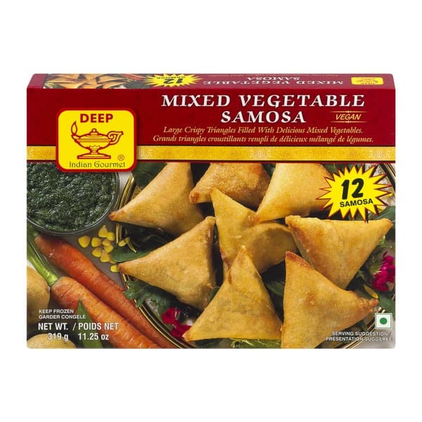 Mixed Veg Samosa Frozen - 12 pcs - Deep