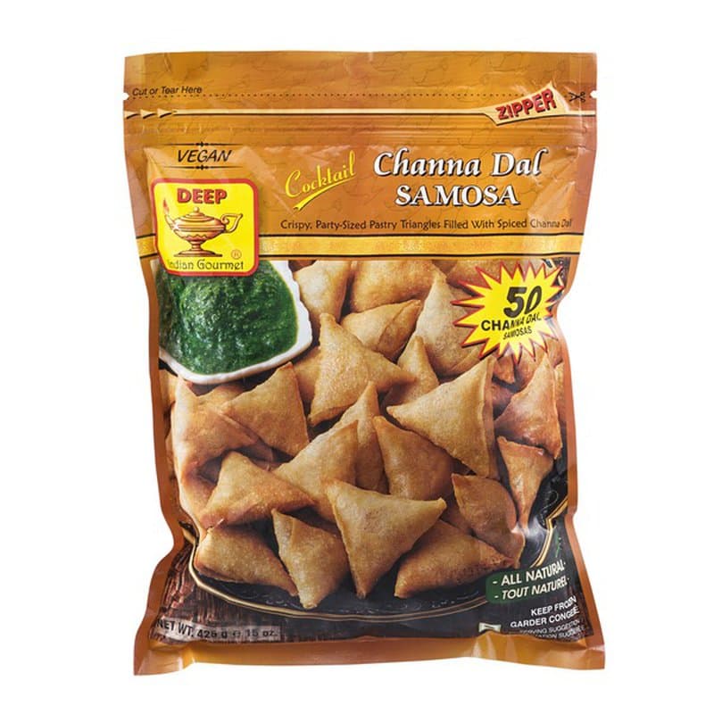 Cocktail Channa Dal Samosa Frozen - 50 pcs - Deep