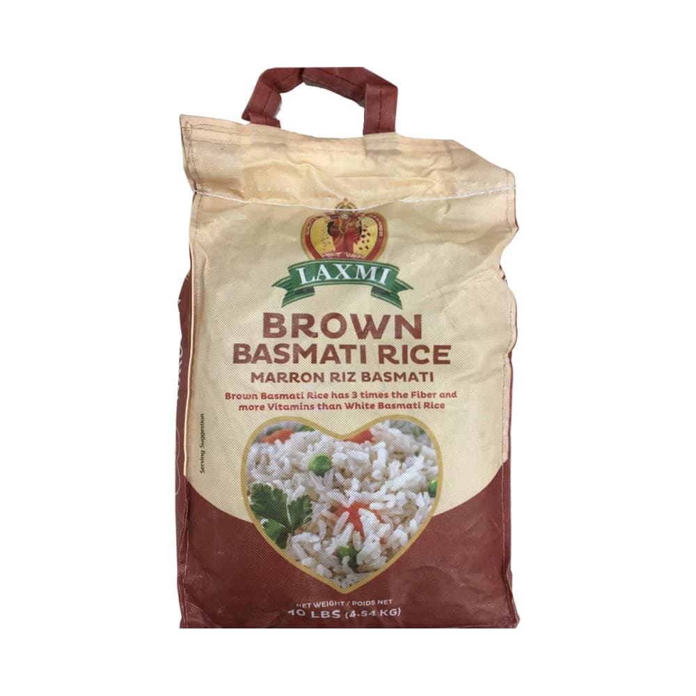 Brown Basmati Rice Premium - 10 lb - Laxmi