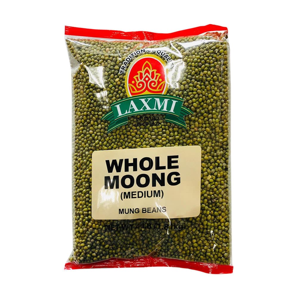 Whole Moong Medium - 4 lb - Laxmi