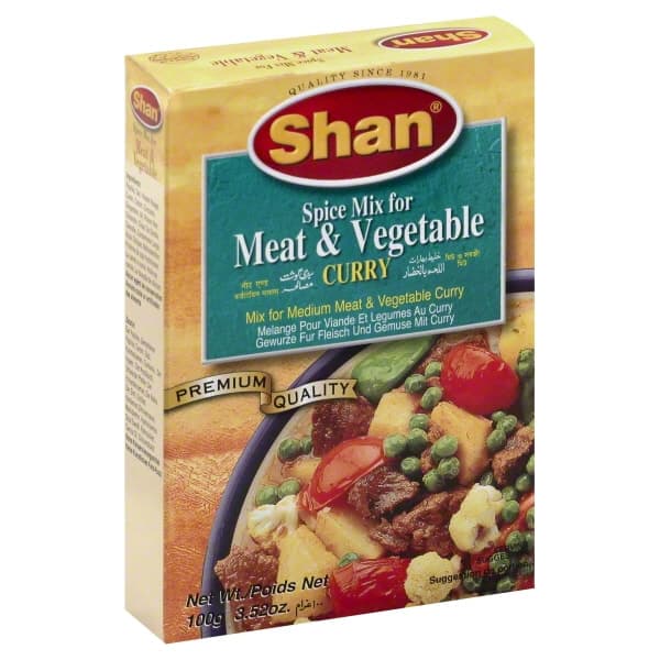 Meat & Vegetable Curry Spice Mix - 3.52 oz - Shan