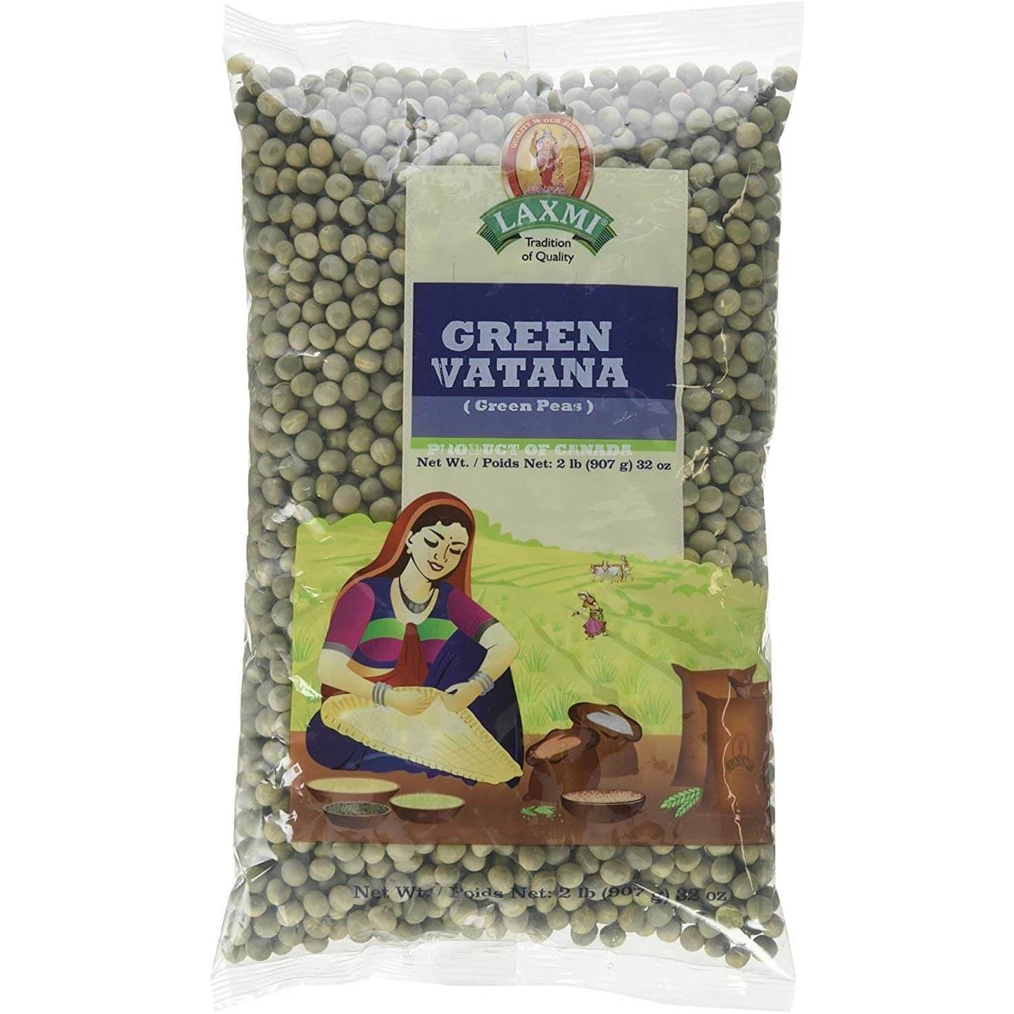 Green Vatana - 2 lb - Laxmi