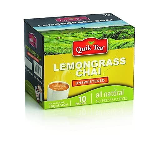 Lemongrass Chai Unsweetened - 10 bags - Quik Tea