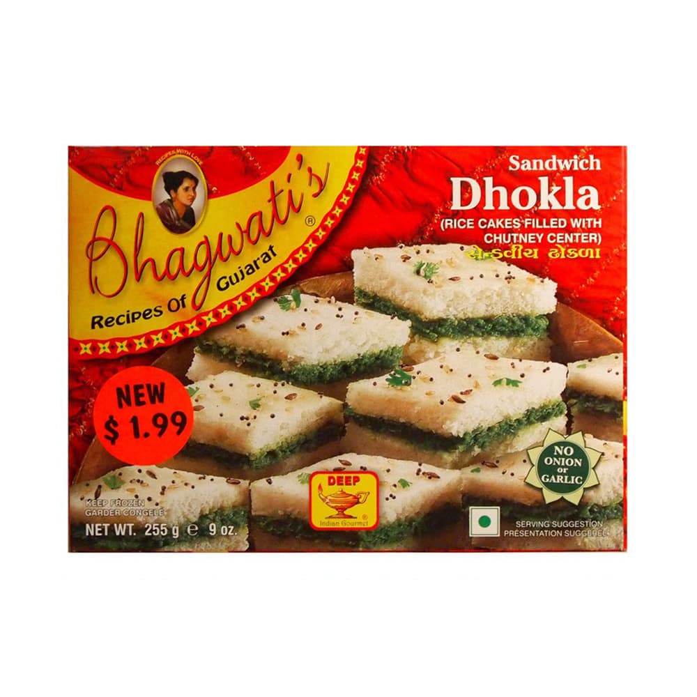 Sandwich Dhokla Frozen - 9 oz - Bhagwati