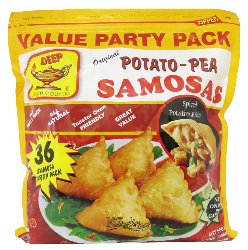 Potato Pea Samosa Frozen - 36 pcs - Deep