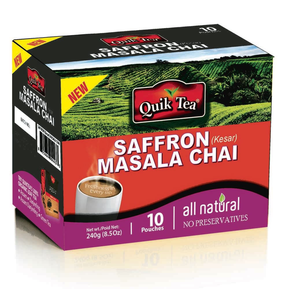 Saffron Masala Chai - 10 bags - Quik Tea