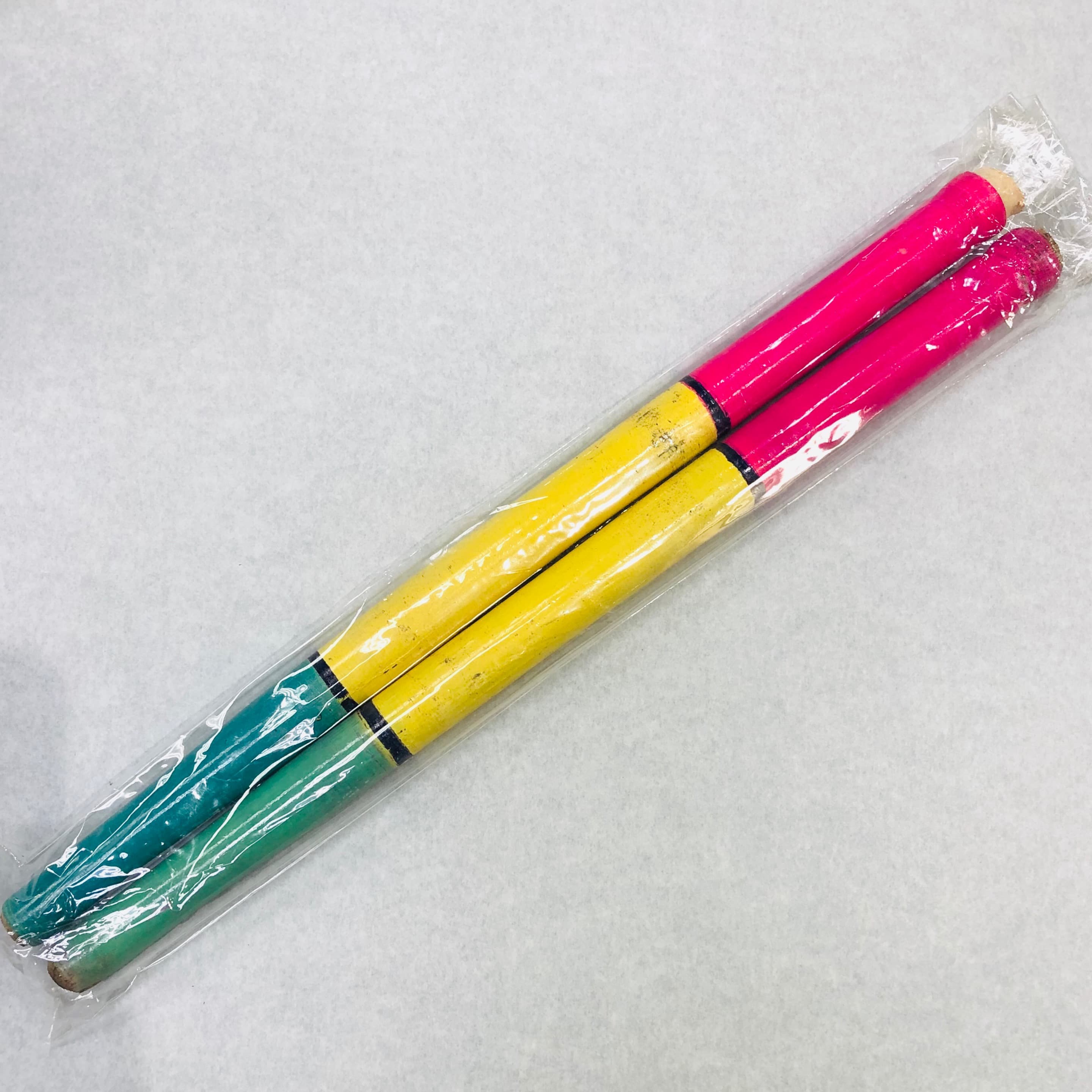 Three Colour Dandia Pair - Wooden