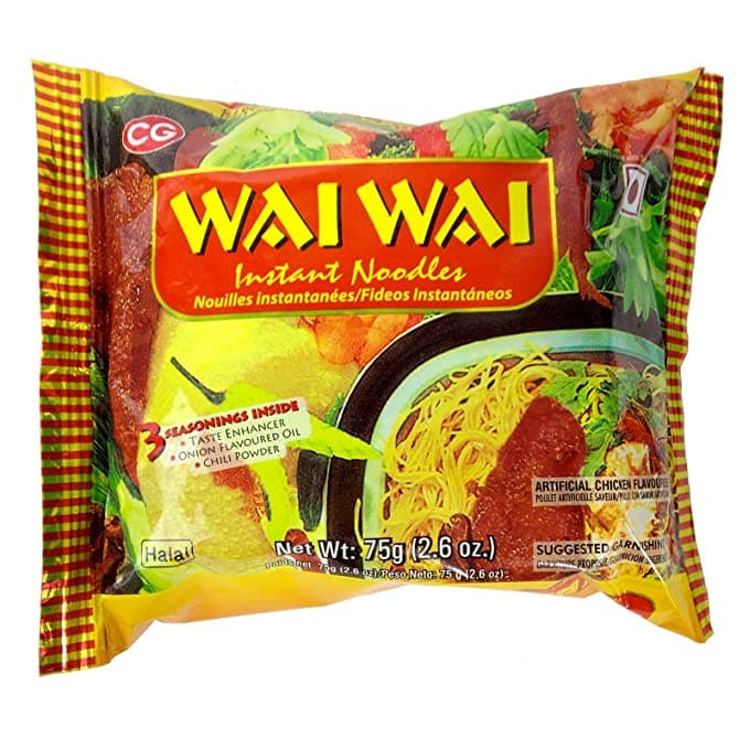 Instant Noodles (Chicken Flavored) - 75 g - Wai Wai
