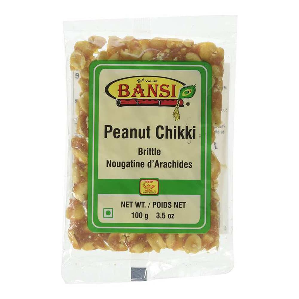 Peanut Chikki - 3.5 oz - Bansi
