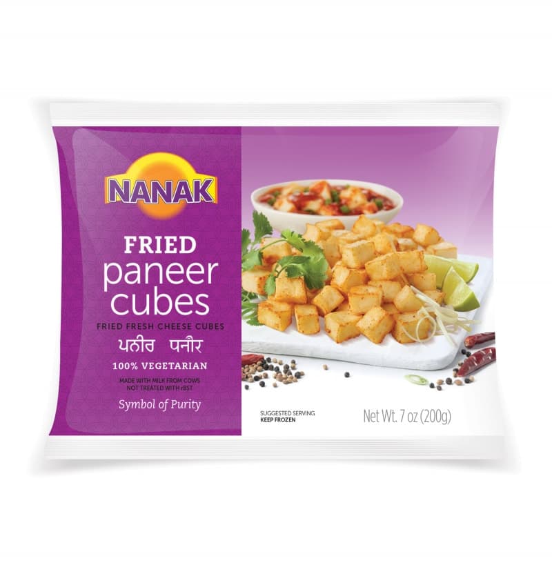 Fried Paneer Frozen - 7 oz - Nanak